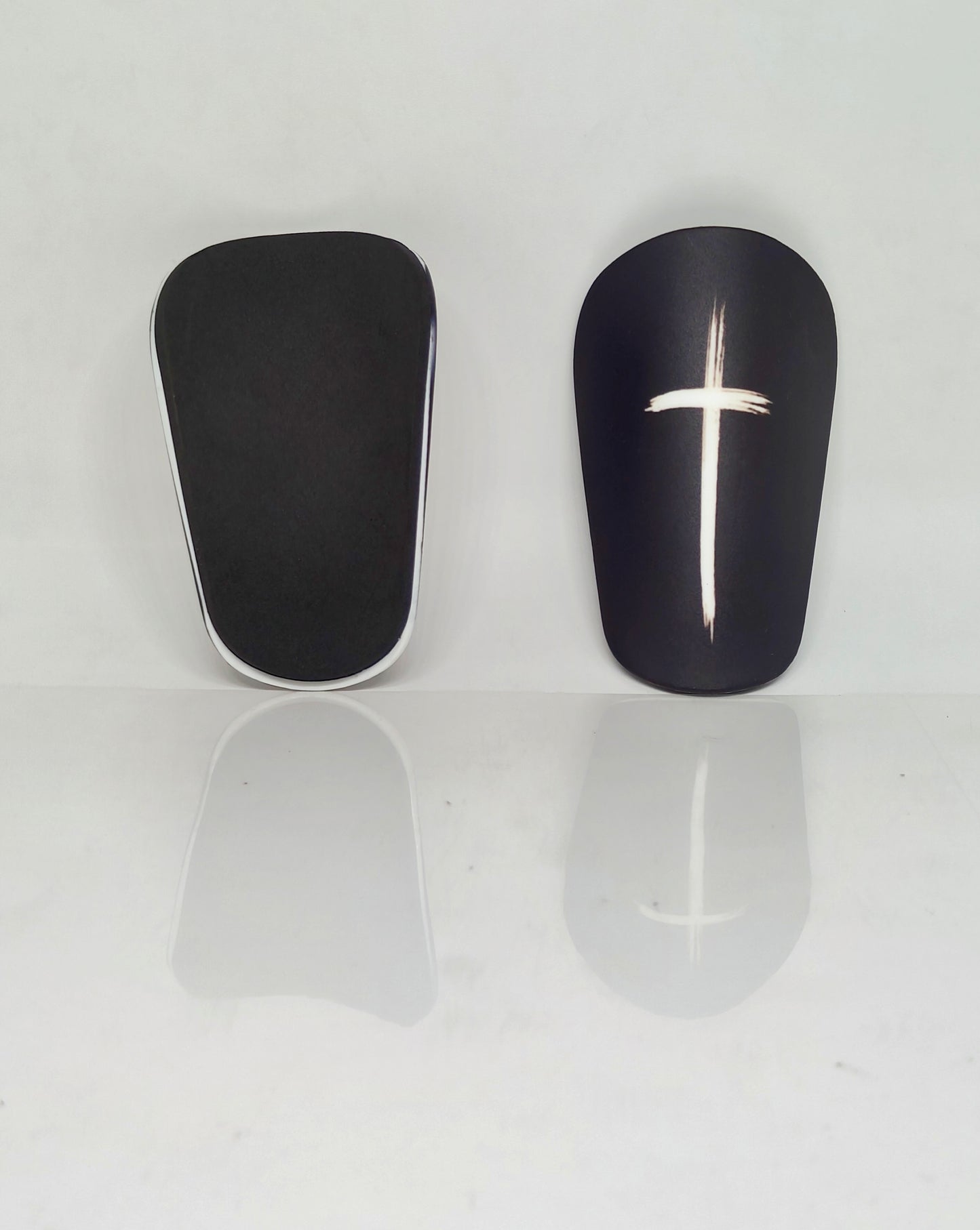 Black Cross Mini Shinpads