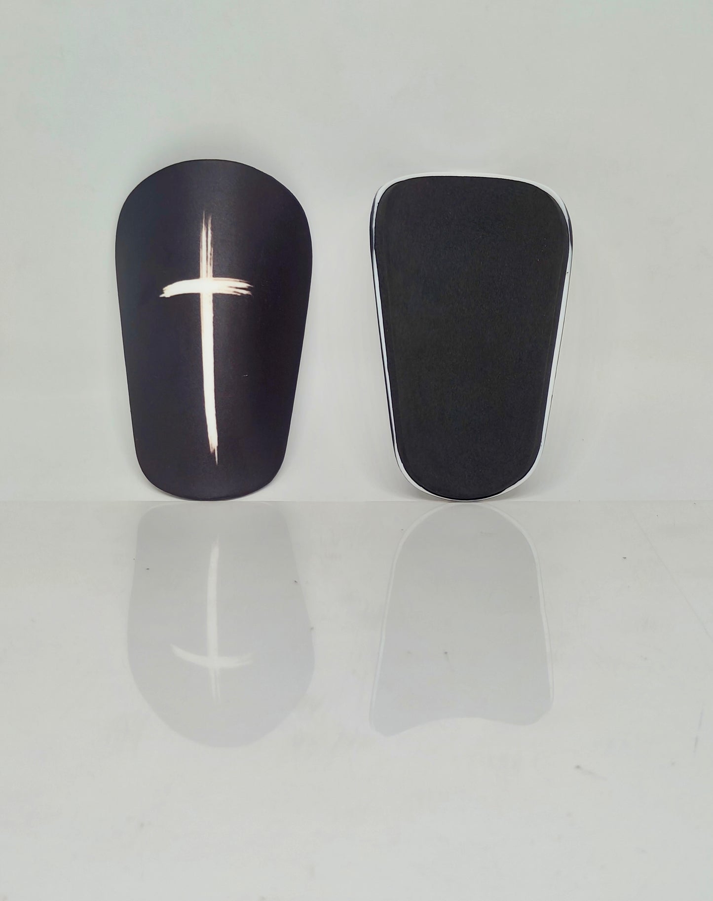 Black Cross Mini Shinpads