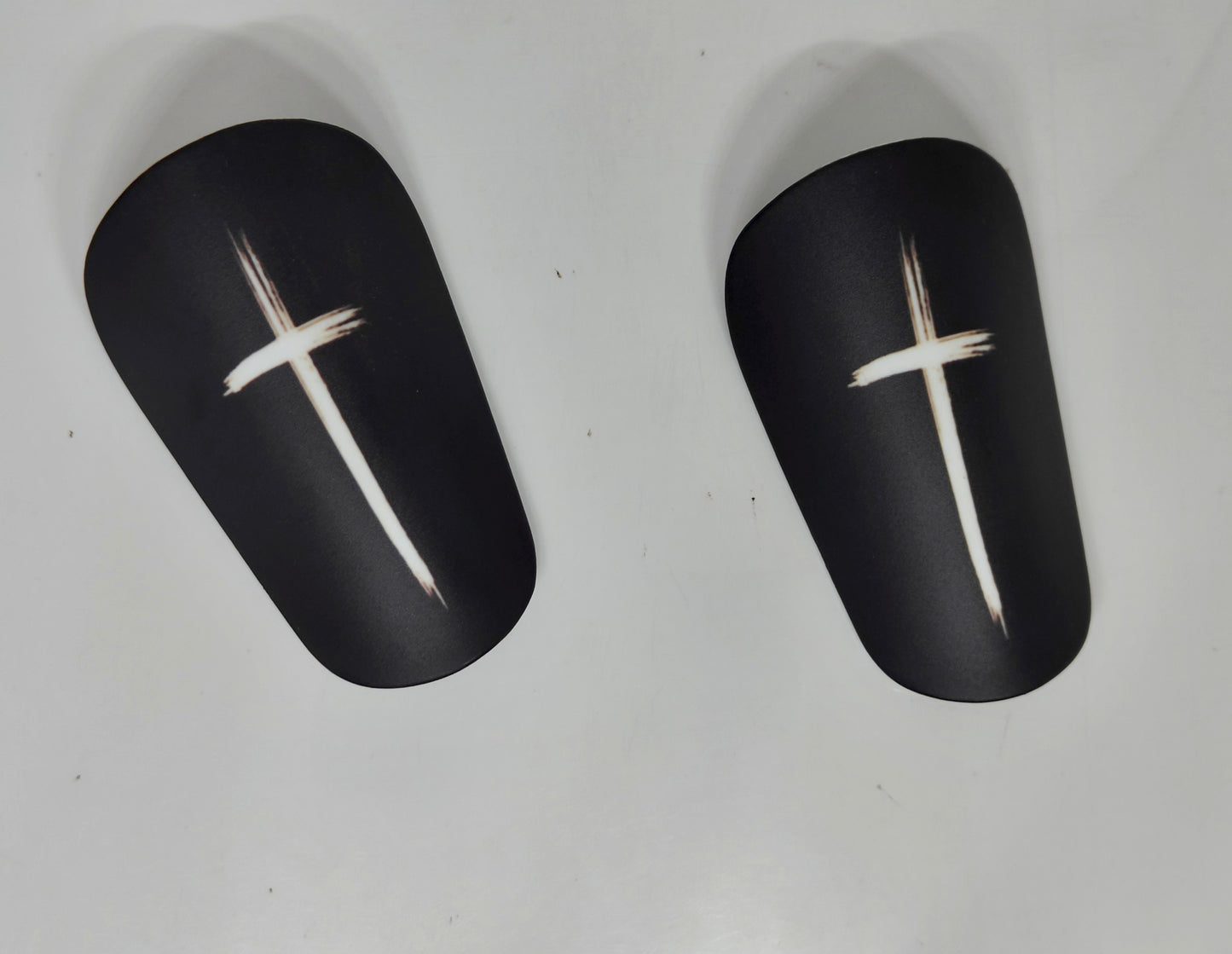 Black Cross Mini Shinpads