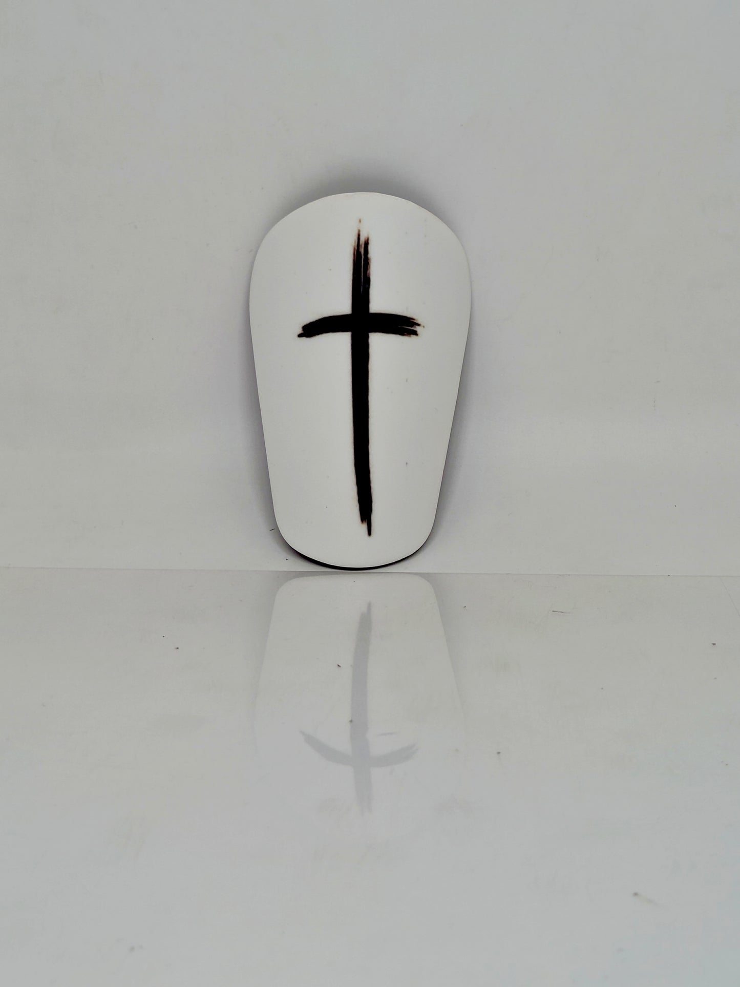 White Cross Mini Shinpads
