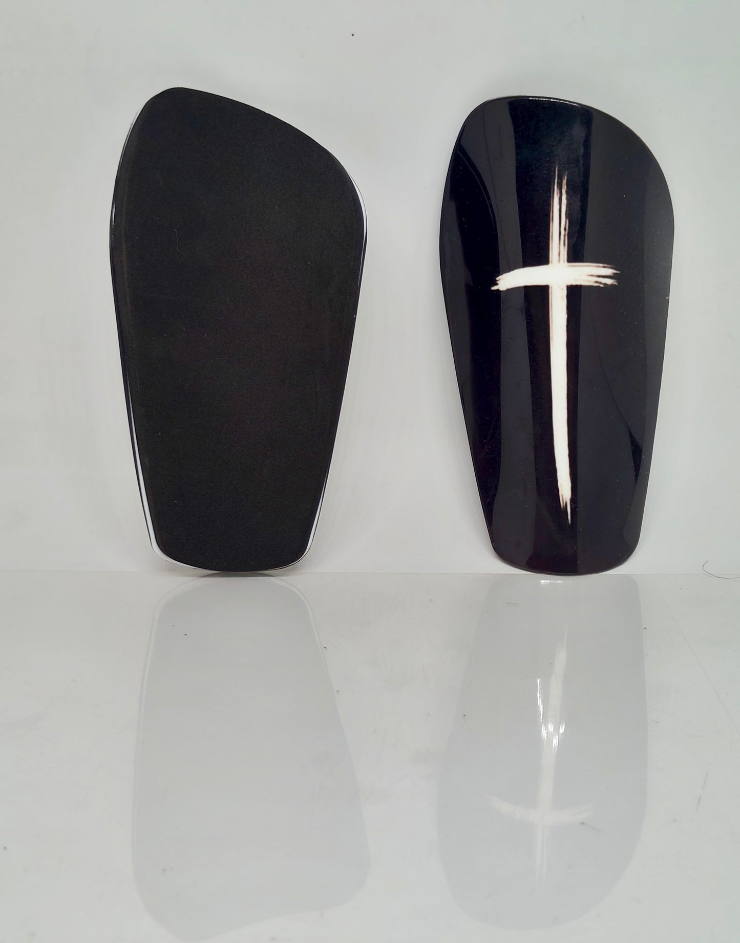 Black Cross Mini Shinpads