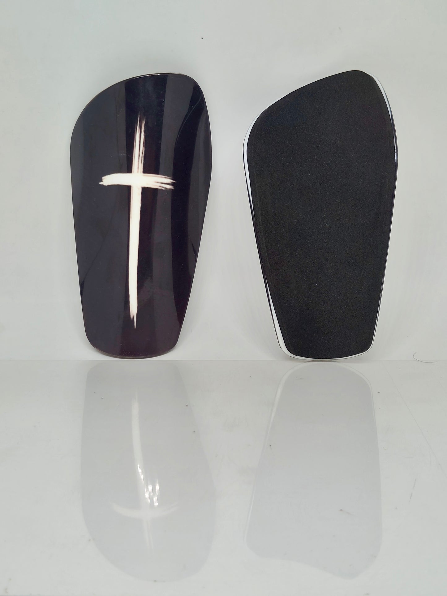 Black Cross Mini Shinpads