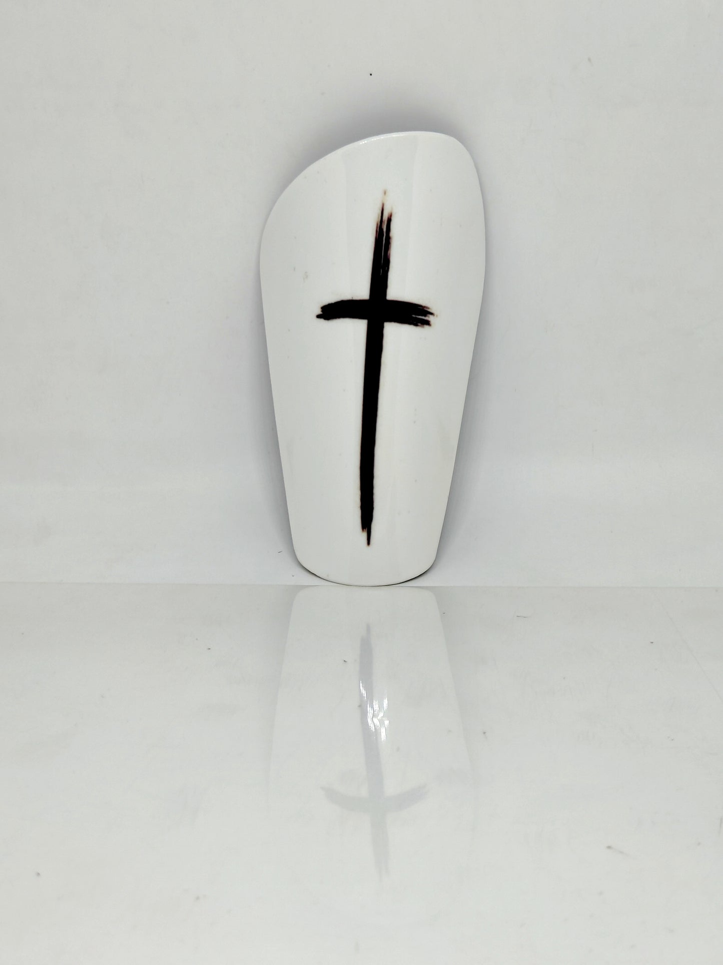 White Cross Mini Shinpads