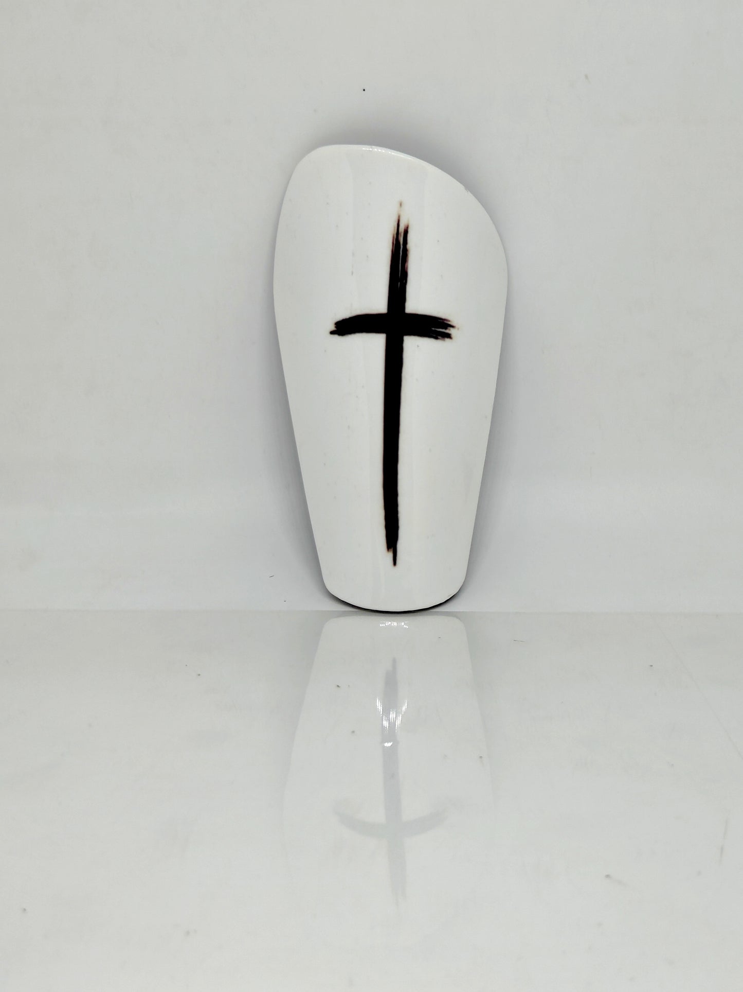 White Cross Mini Shinpads