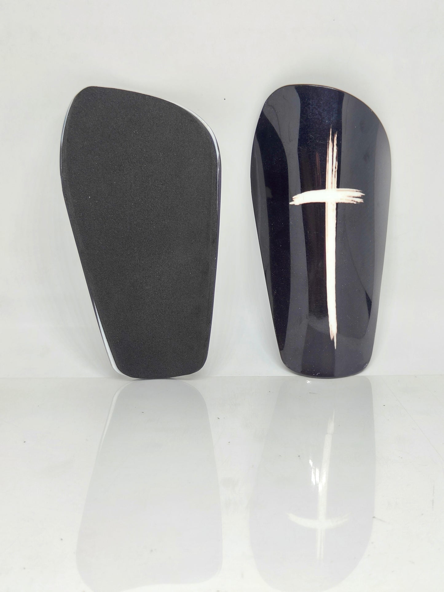 Black Cross Mini Shinpads
